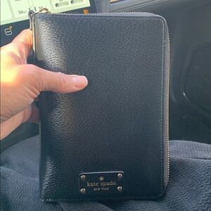 Kate Spade Black Zip-Around Wallet & Personnel Organizer